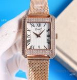 Swiss Piaget Protocole Rose Gold Diamonds Watches 9015 Movement